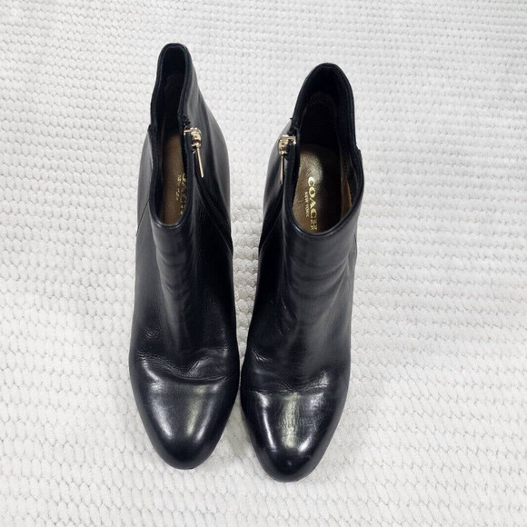 Coach Heeled Ankle Booties Womens Size 9 - Picture 2 of 9